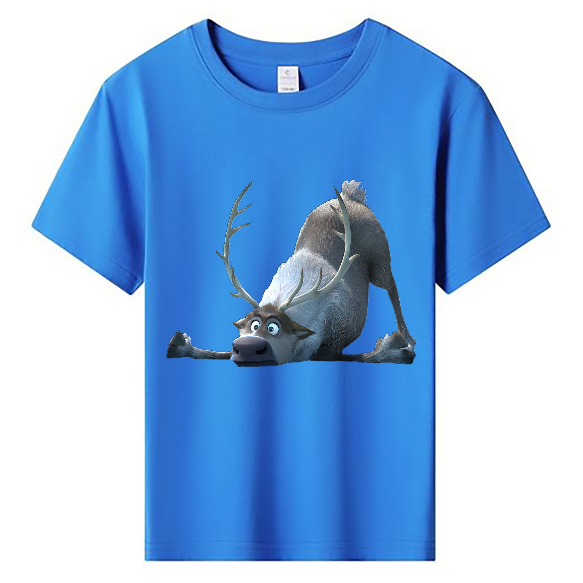 （画像用） アナと雪の女王 アンナ エルサ Frozen Anna Elsa 綿100％キッズTシャツ（フロントプリント）